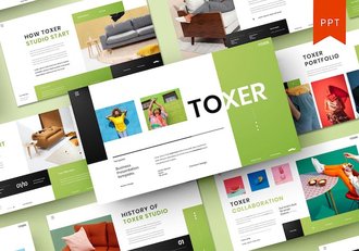 商业品牌展示方案市场推介PPT模板 - 顶尖PPT