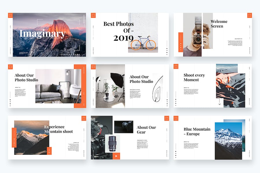 简约风格摄影主题keynote模板 - 顶尖PPT