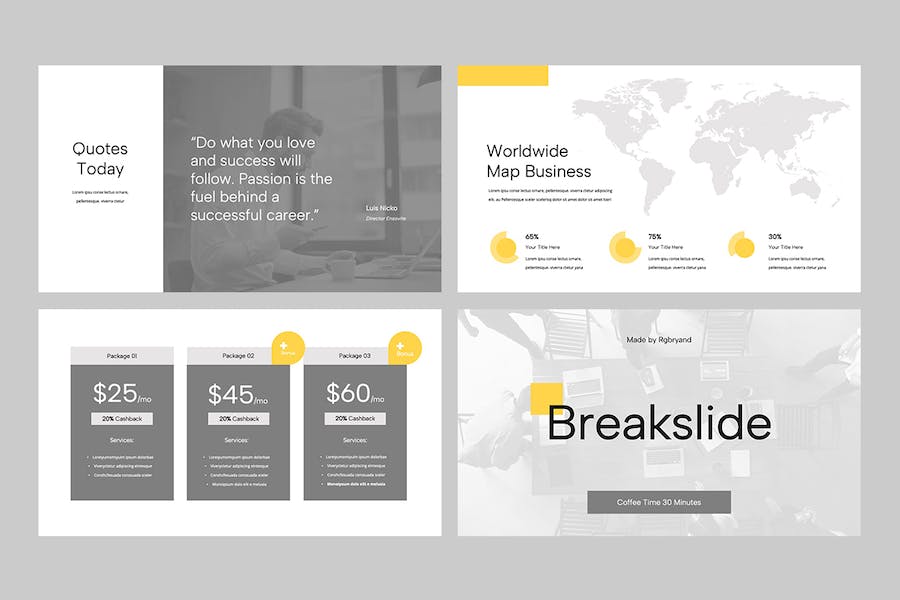 极简时尚风格keynote模板 - 顶尖PPT