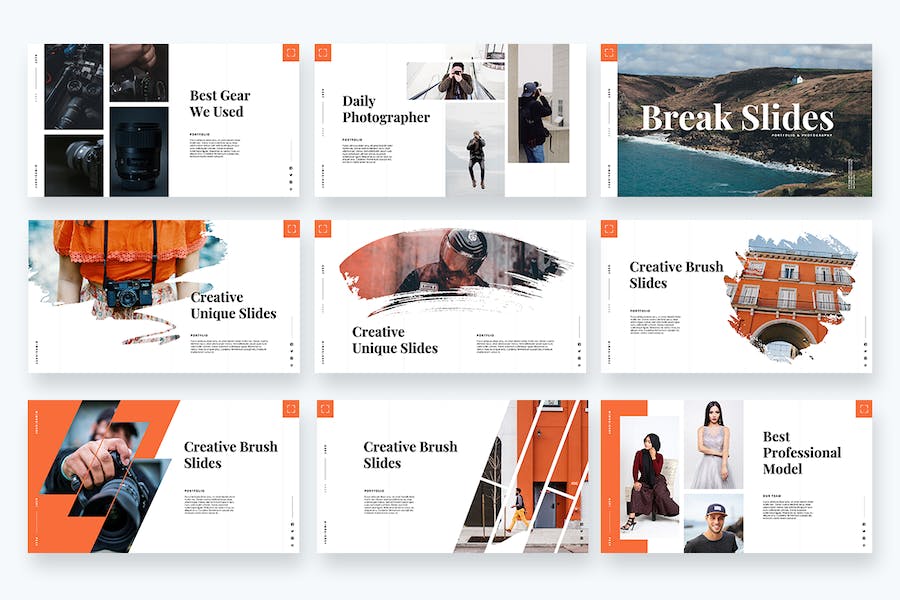 简约风格摄影主题keynote模板 - 顶尖PPT