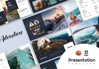 户外旅游探险冒险PPT模板 - 顶尖PPT