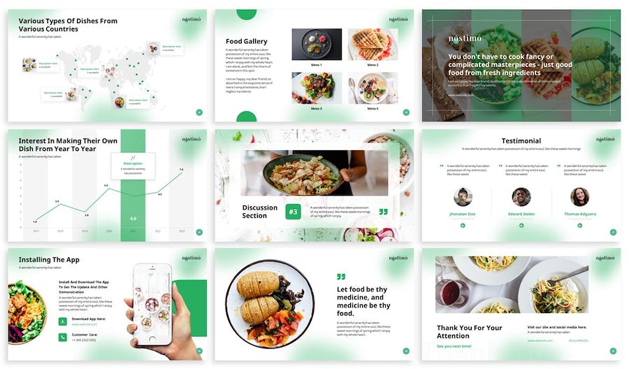 餐饮美食制作展示keynote模板 - 顶尖PPT