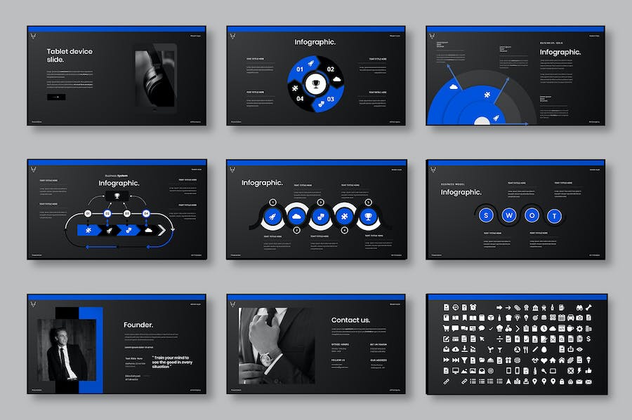 商务业务品牌推广演讲Keynote模板 - 顶尖PPT