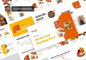 食品餐饮产品展示方案PPT模板 - 顶尖PPT