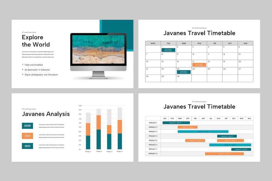 旅游旅行社线路推介服务方案PPT模板 - 顶尖PPT