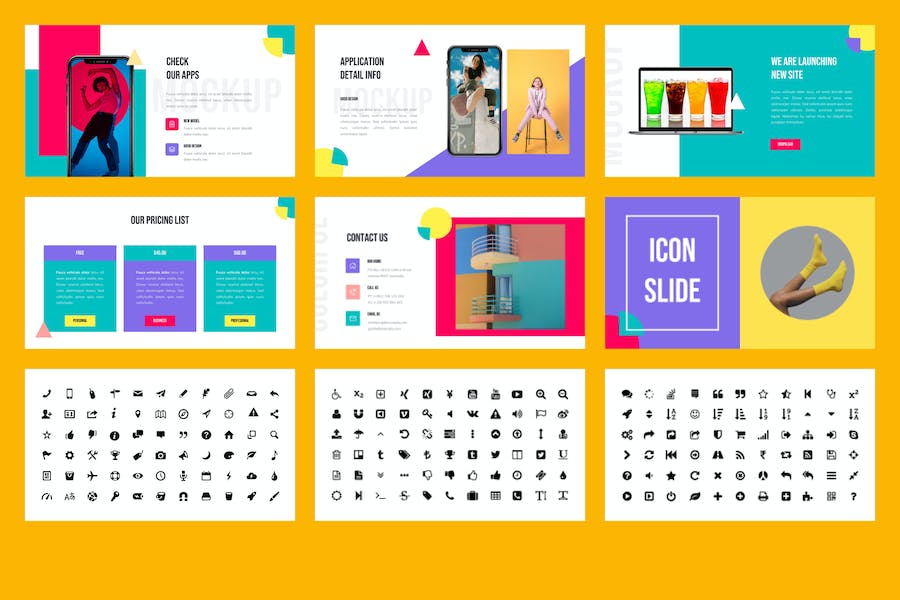 蜡笔粉笔彩色风格PowerPoint模板 - 顶尖PPT