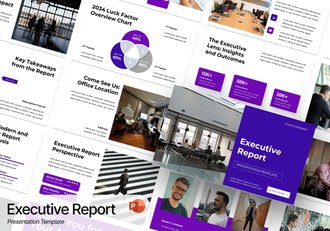 执行总结管理报告PPT模板 - 顶尖PPT
