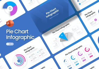 圆形饼形图数据对比分析图形PPT模板 - 顶尖PPT