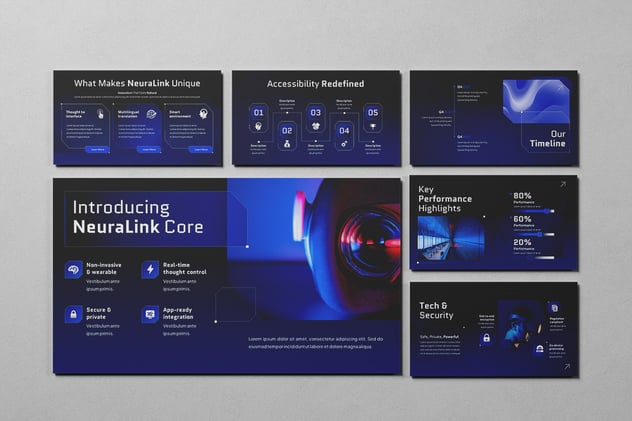 人工智能技术解决方案PPT模板 - 顶尖PPT