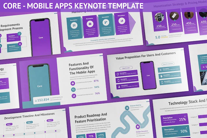 移动应用APP推广方案keynote模板 - 顶尖PPT