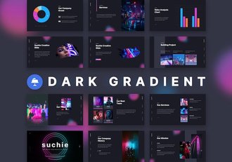 深色渐变主题-keynote模板 - 顶尖PPT