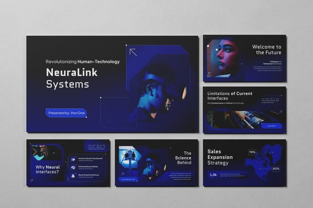 人工智能技术解决方案PPT模板 - 顶尖PPT