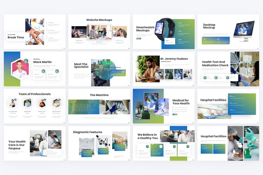 诊断医疗医学研究PPT模板 - 顶尖PPT
