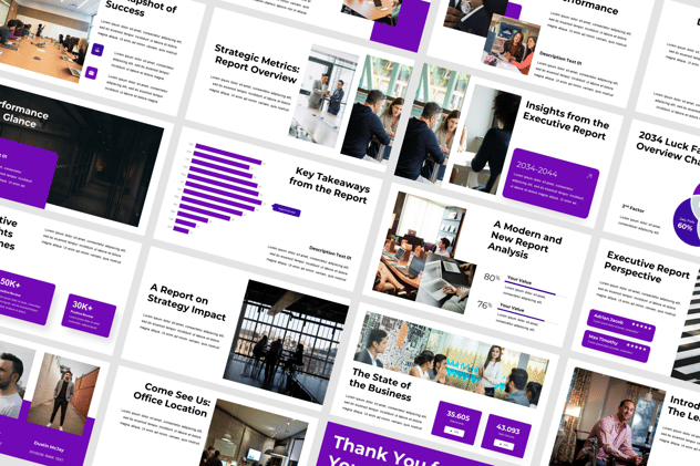 执行总结管理报告PPT模板 - 顶尖PPT