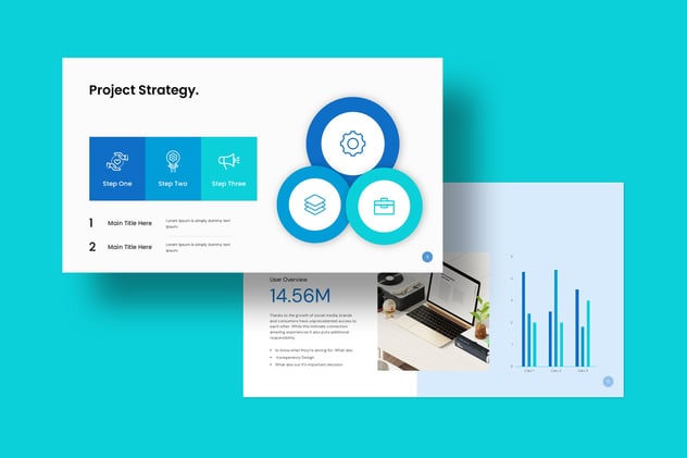 数字体验商务风格图形keynote模板 - 顶尖PPT