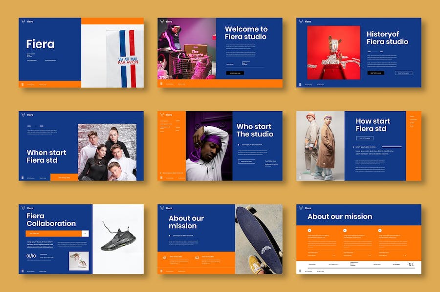 时尚流行品牌服装鞋子产品推广展示国外keynote模板 - 顶尖PPT