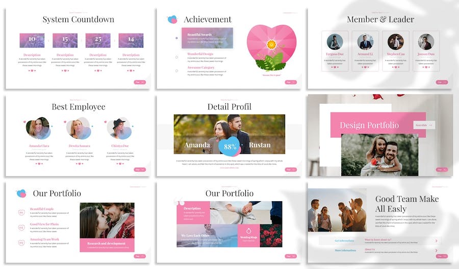 社交交友婚恋主题展示Keynote模板 - 顶尖PPT