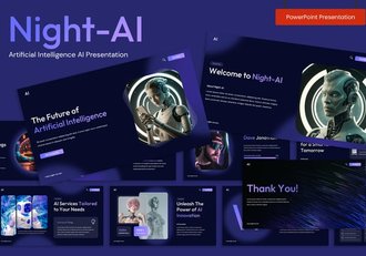 人工智能科技应用创新方案PPT模板 - 顶尖PPT