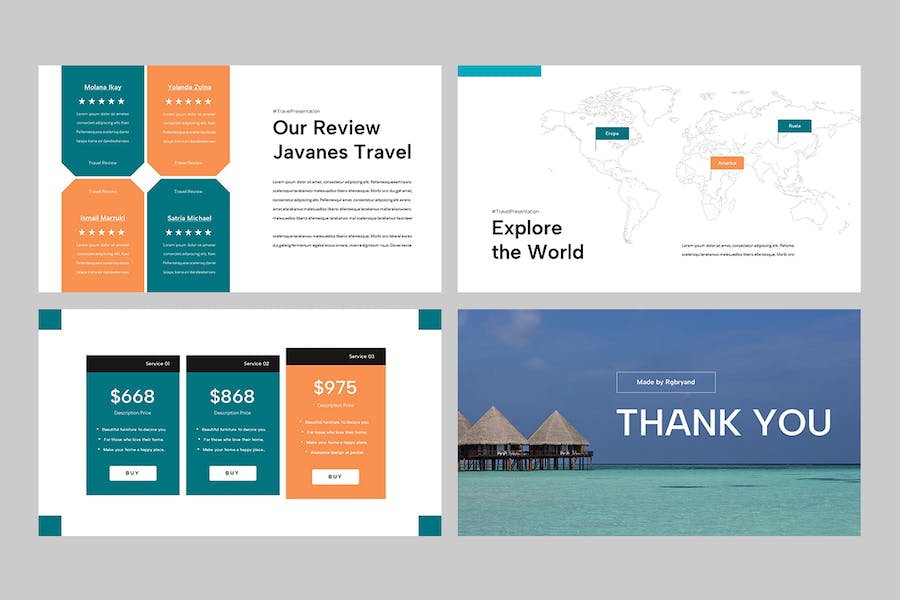 旅游旅行社线路推介服务方案PPT模板 - 顶尖PPT