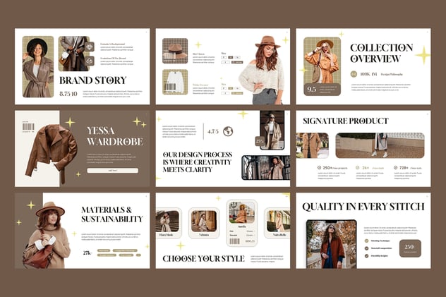 时尚服装产品新品发布会展示PPT模板 - 顶尖PPT