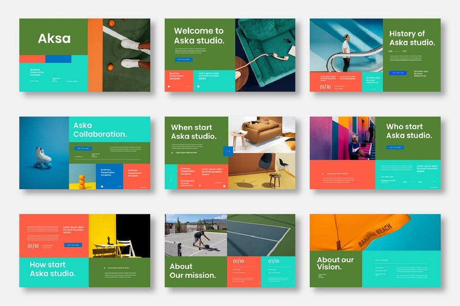 大气精美配色摄影展示商业营销策划多用途PPT模板 - 顶尖PPT