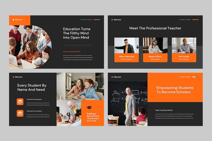 教育课程教学培训设计PPT模板 - 顶尖PPT