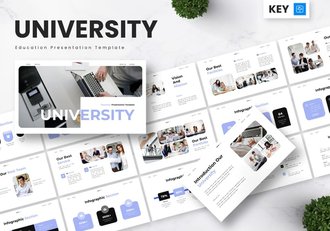 高等教育学校学业规划课程设计Keynote模板 - 顶尖PPT