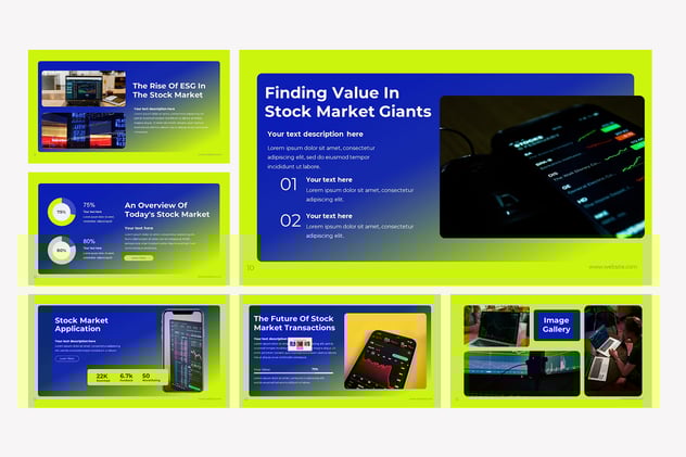 股票市场投资分析PPT模板 - 顶尖PPT