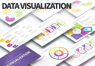 数据可视化主题演讲信息图keynote模板 - 顶尖PPT