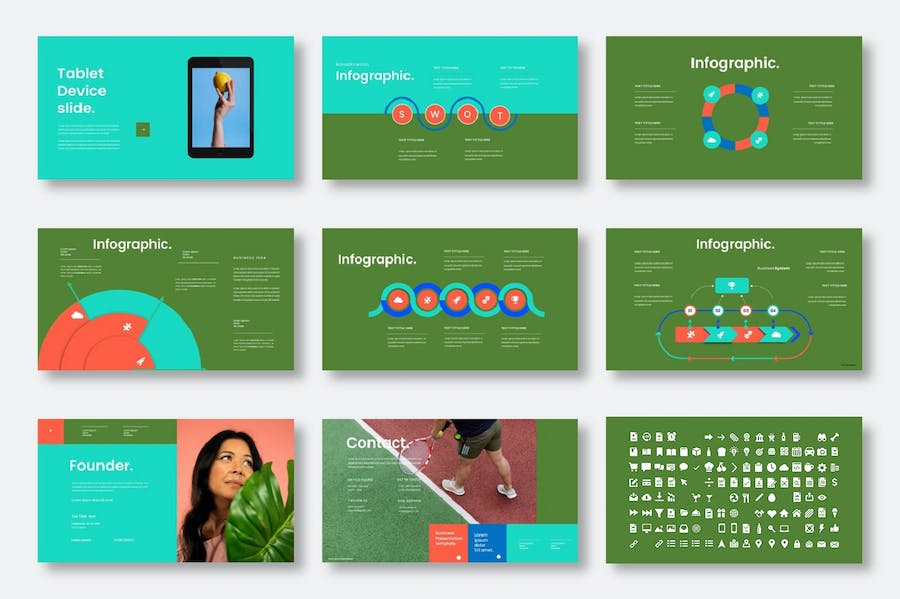 大气精美配色摄影展示商业营销策划多用途PPT模板 - 顶尖PPT