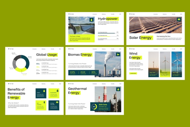 可再生能源PPT模板 - 顶尖PPT