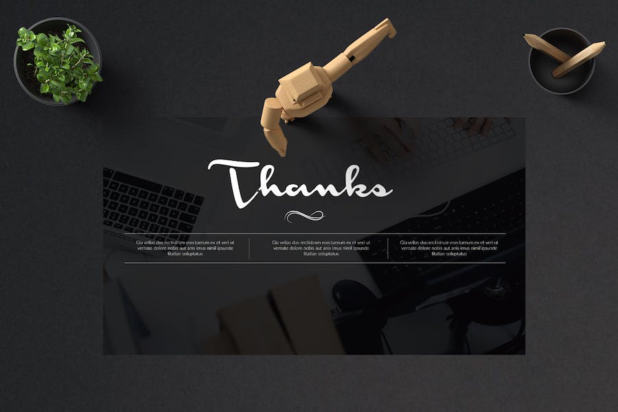 时尚杂志风格内容展示Keynote模板 - 顶尖PPT