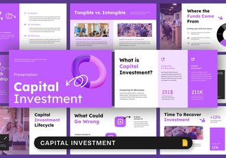 金融投资机构资本投资分析PPT模板 - 顶尖PPT