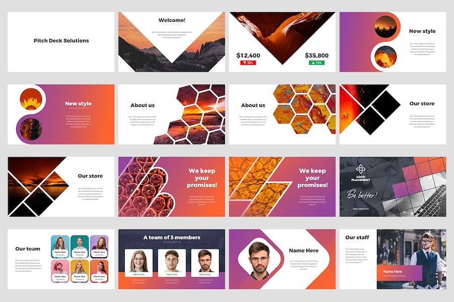 创意大气企业项目策划解决方案商业计划多用途keynote模板 - 顶尖PPT