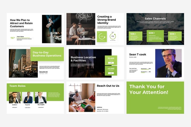 商业计划PowerPoint模板 - 顶尖PPT