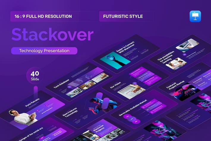 创意技术发展方案Keynote模板 - 顶尖PPT