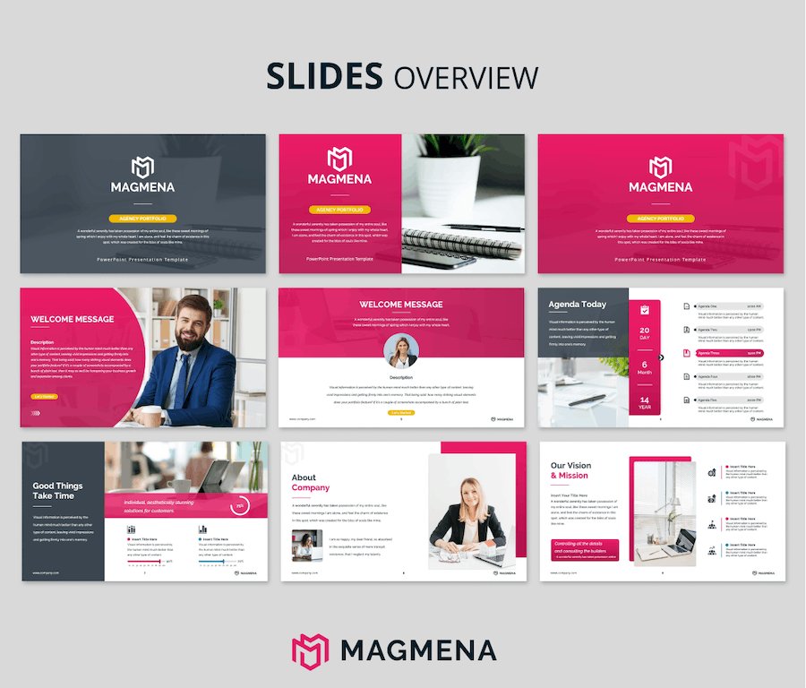 公司作品集展示PPT模板 - 顶尖PPT