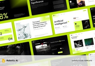 AI机器人人工智能PPT模板 - 顶尖PPT