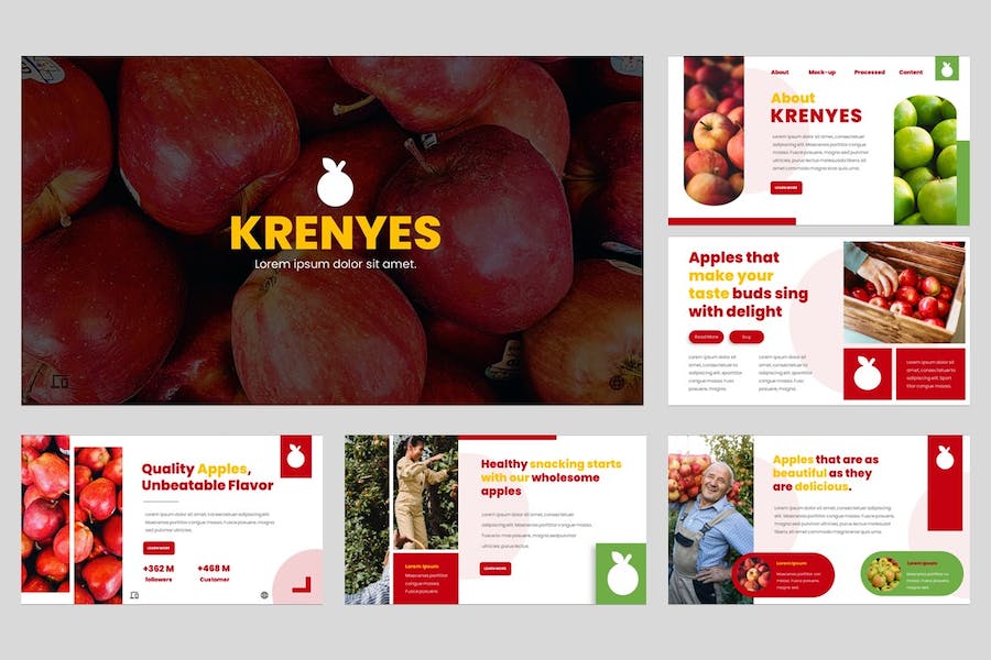 水果农业种植技术讲述推广营销方案Keynote模板 - 顶尖PPT