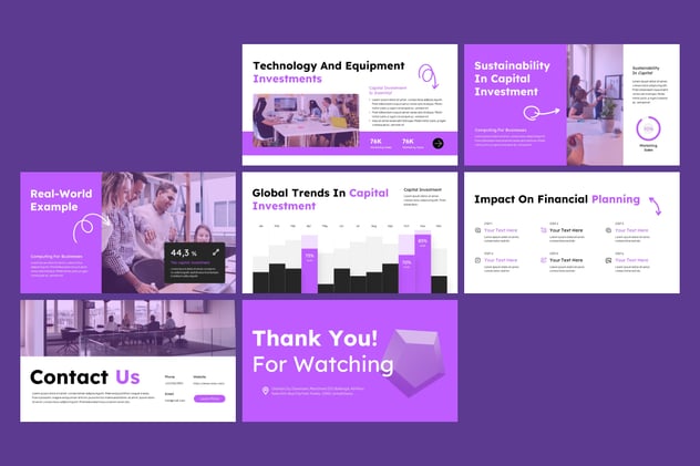 金融投资机构资本投资分析PPT模板 - 顶尖PPT