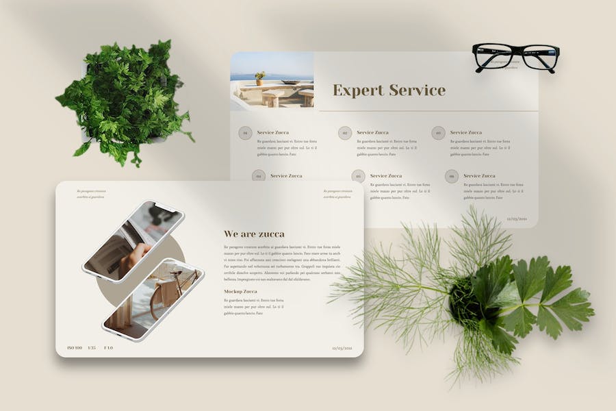 美学设计作品集展示幻灯片PPT模板 - 顶尖PPT