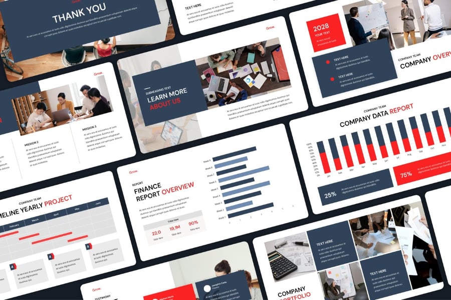 商业公司介绍PPT模板 - 顶尖PPT