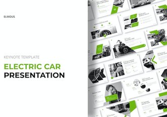 电动汽车介绍展示项目合作新能源汽车keynote模板 - 顶尖PPT