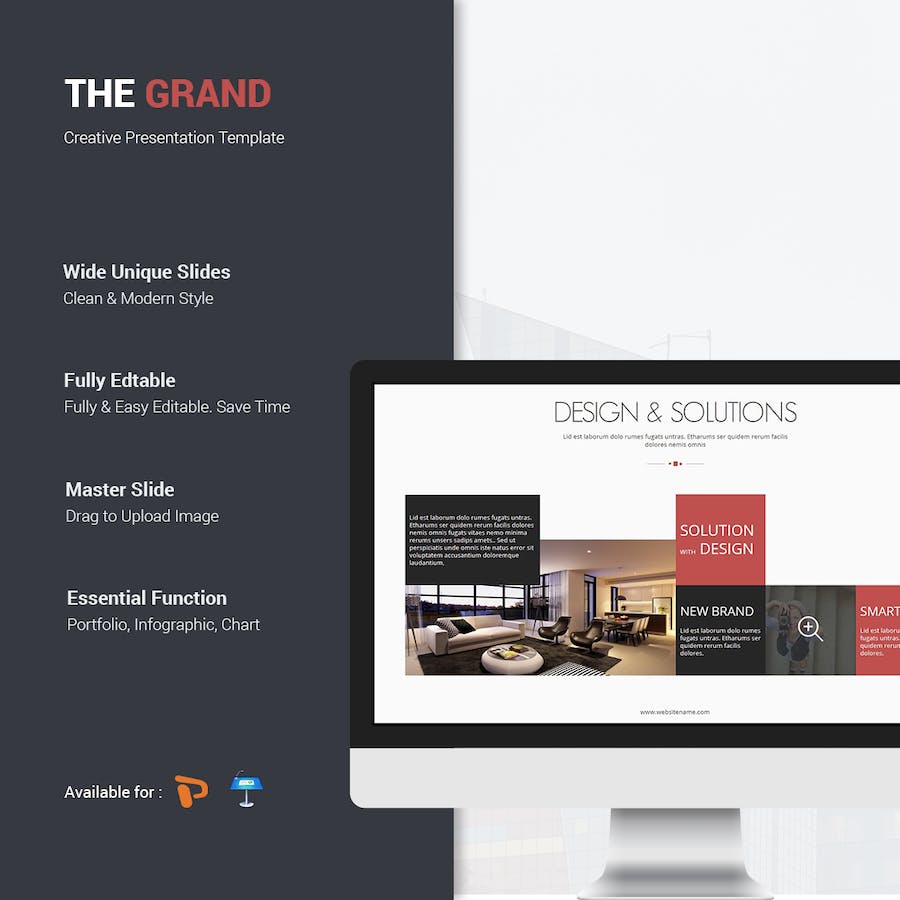 国外极简大型商务汇报演示现场PPT模板 - 顶尖PPT