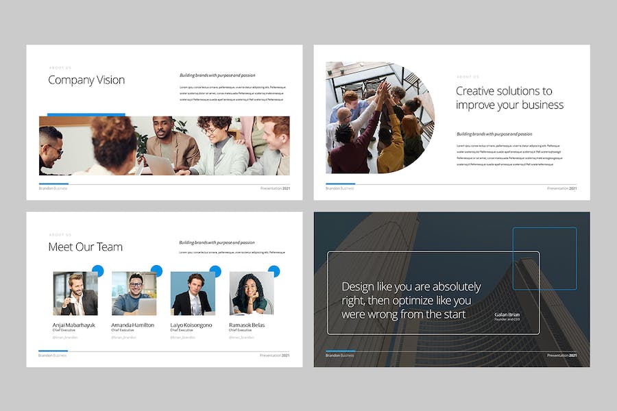 商务企业项目推介融资路演Keynote模板 - 顶尖PPT