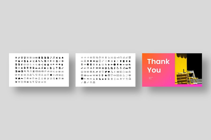 彩色创意作品展示商务PPT模板 - 顶尖PPT