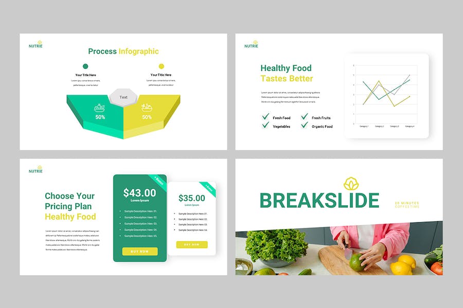 营养健康食品推广宣传PPT模板 - 顶尖PPT