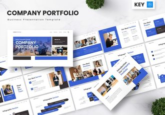 商务公司投资组合业务产品介绍Keynote模板 - 顶尖PPT