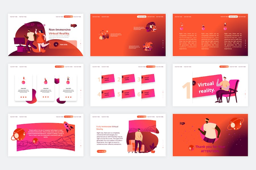 国外虚拟现实VR技术展示高级PPT模板 - 顶尖PPT
