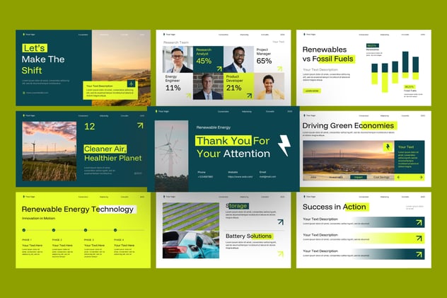 可再生能源PPT模板 - 顶尖PPT